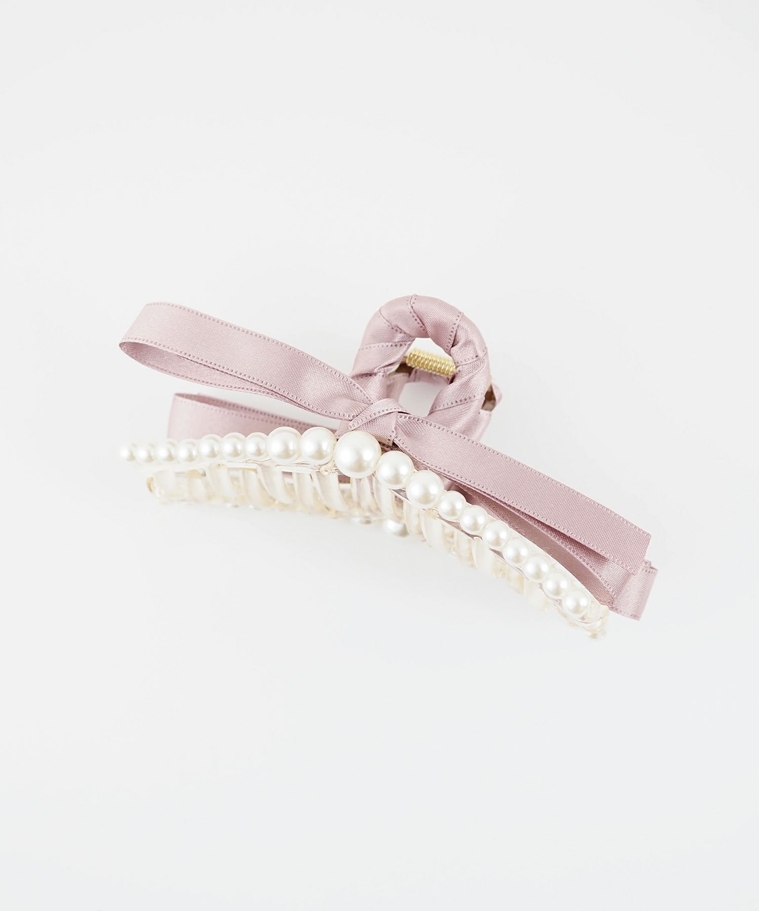 リボンパールラインバンスクリップ