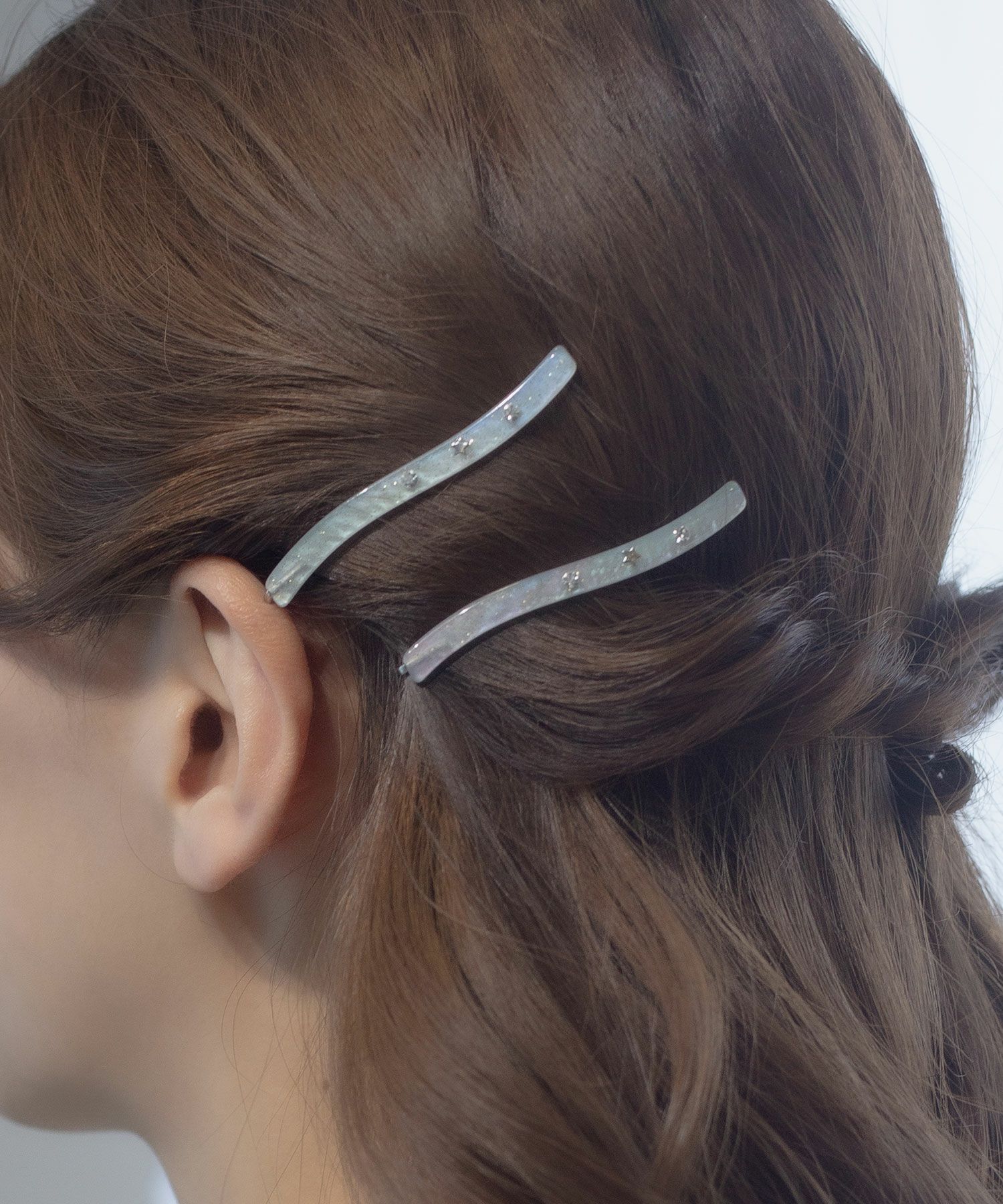 マーブルラメスターセットヘアピン