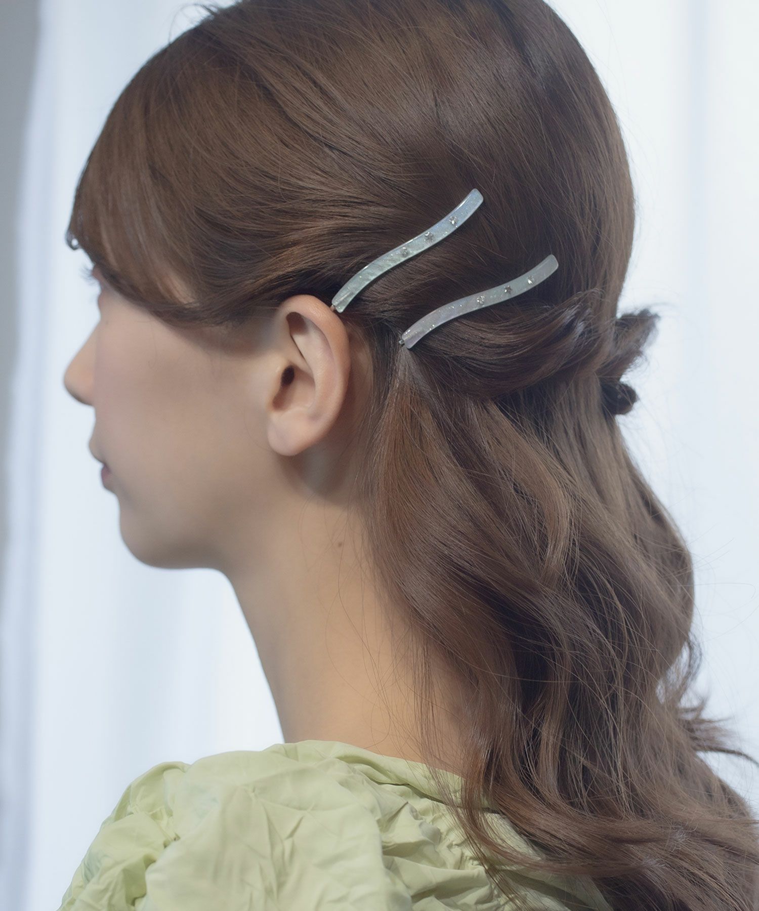 マーブルラメスターセットヘアピン