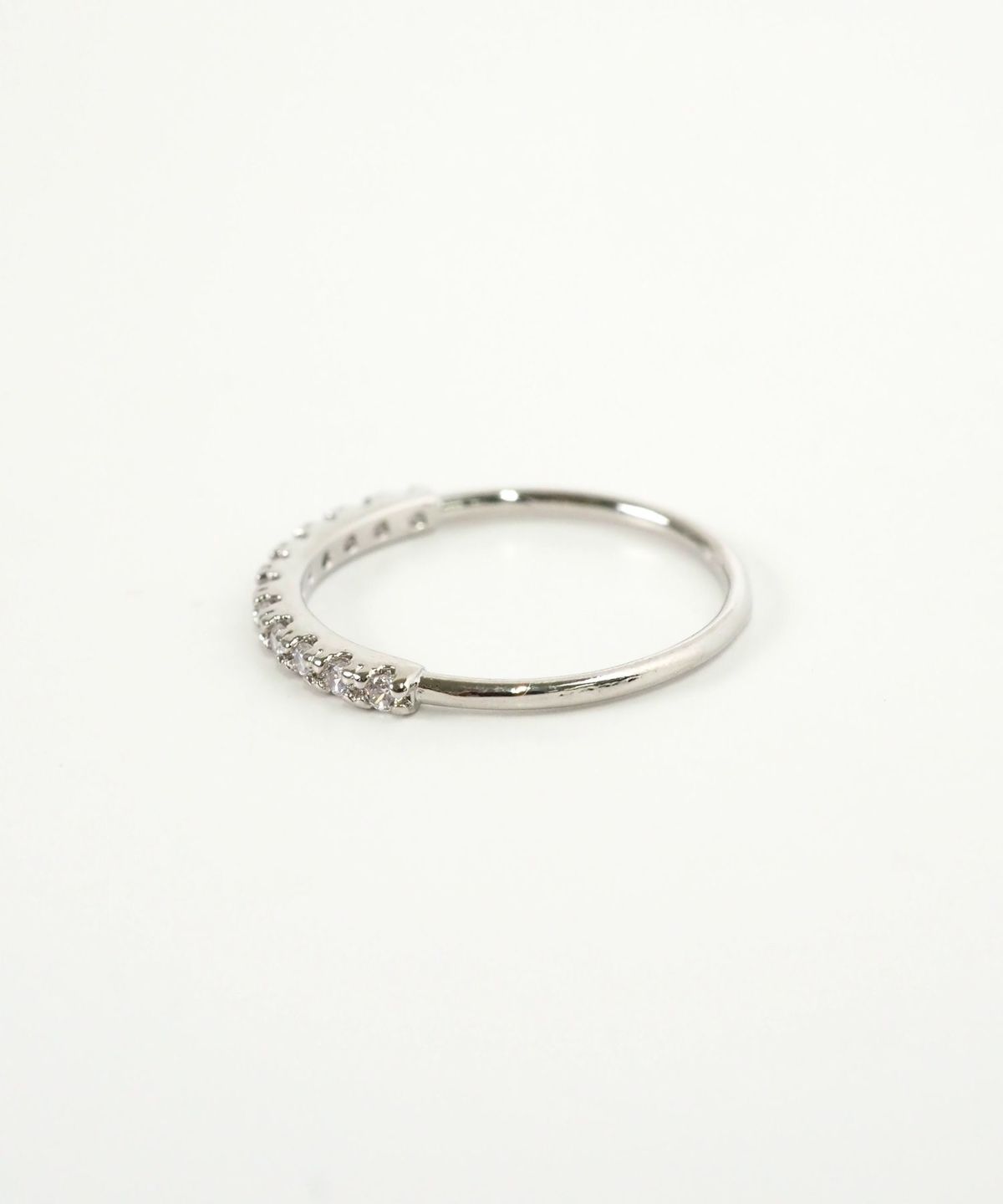 スリムストーンピンキーリング