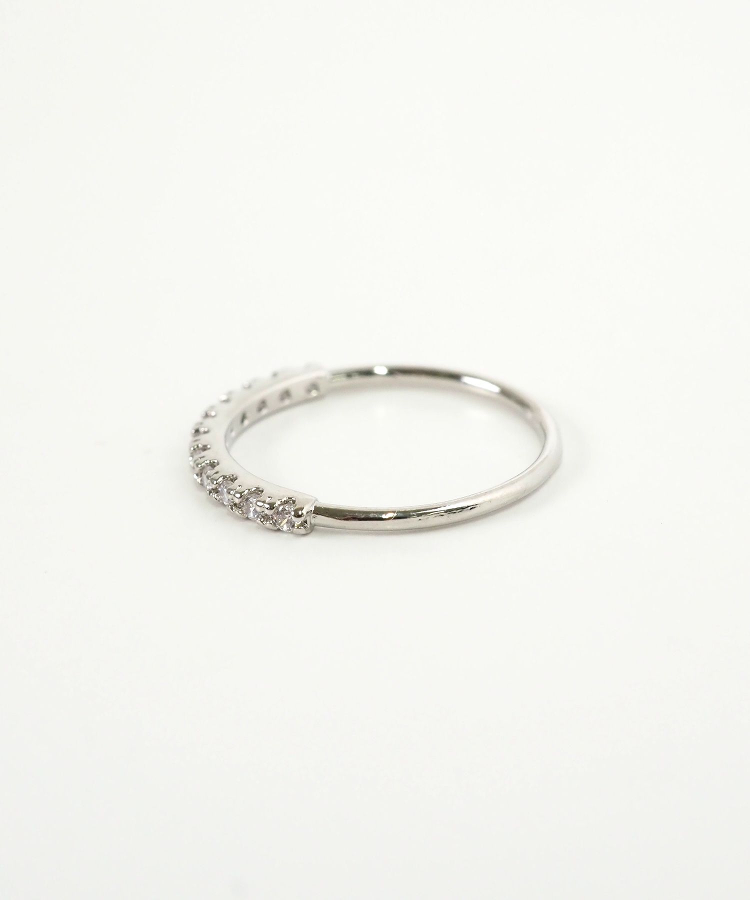 スリムストーンピンキーリング