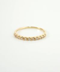 スリムストーンピンキーリング