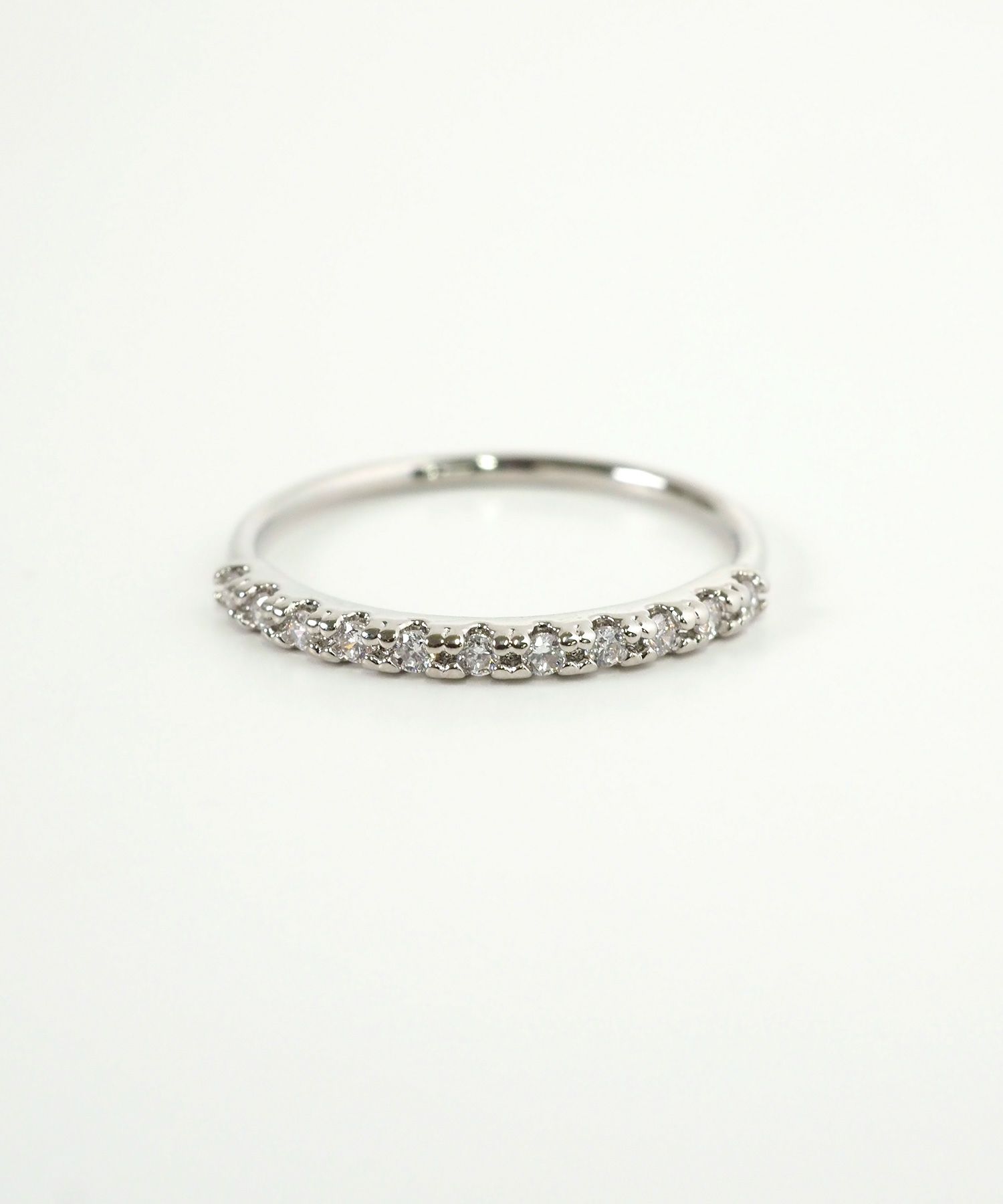 スリムストーンピンキーリング