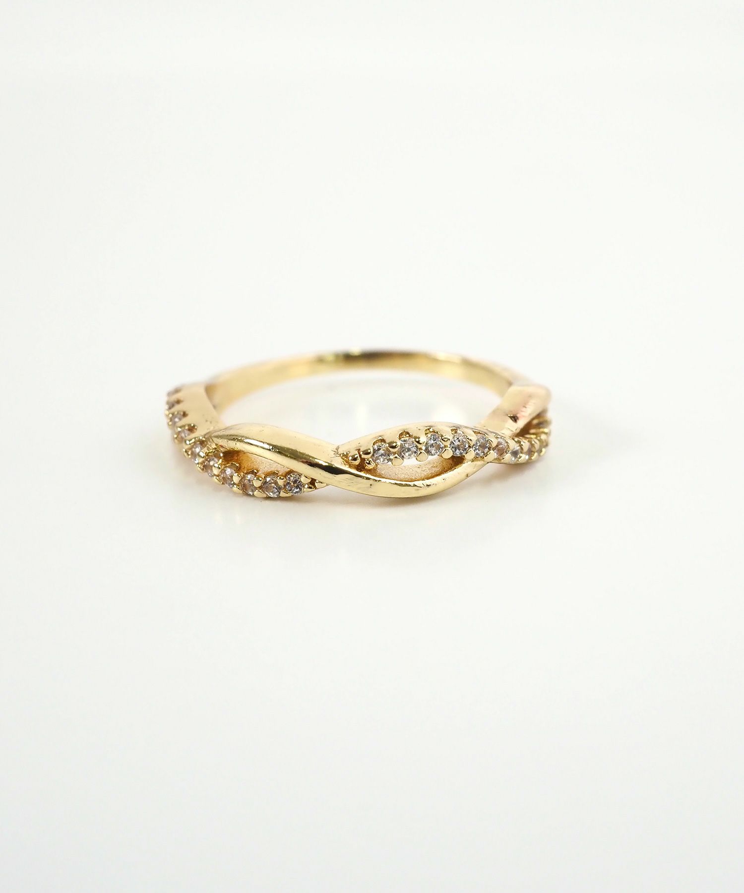 ゴールド ツイストデザイン リング　ピンキーリング ツイストストーンピンキーリング | 【公式】MUK ONLINE SHOP｜人気