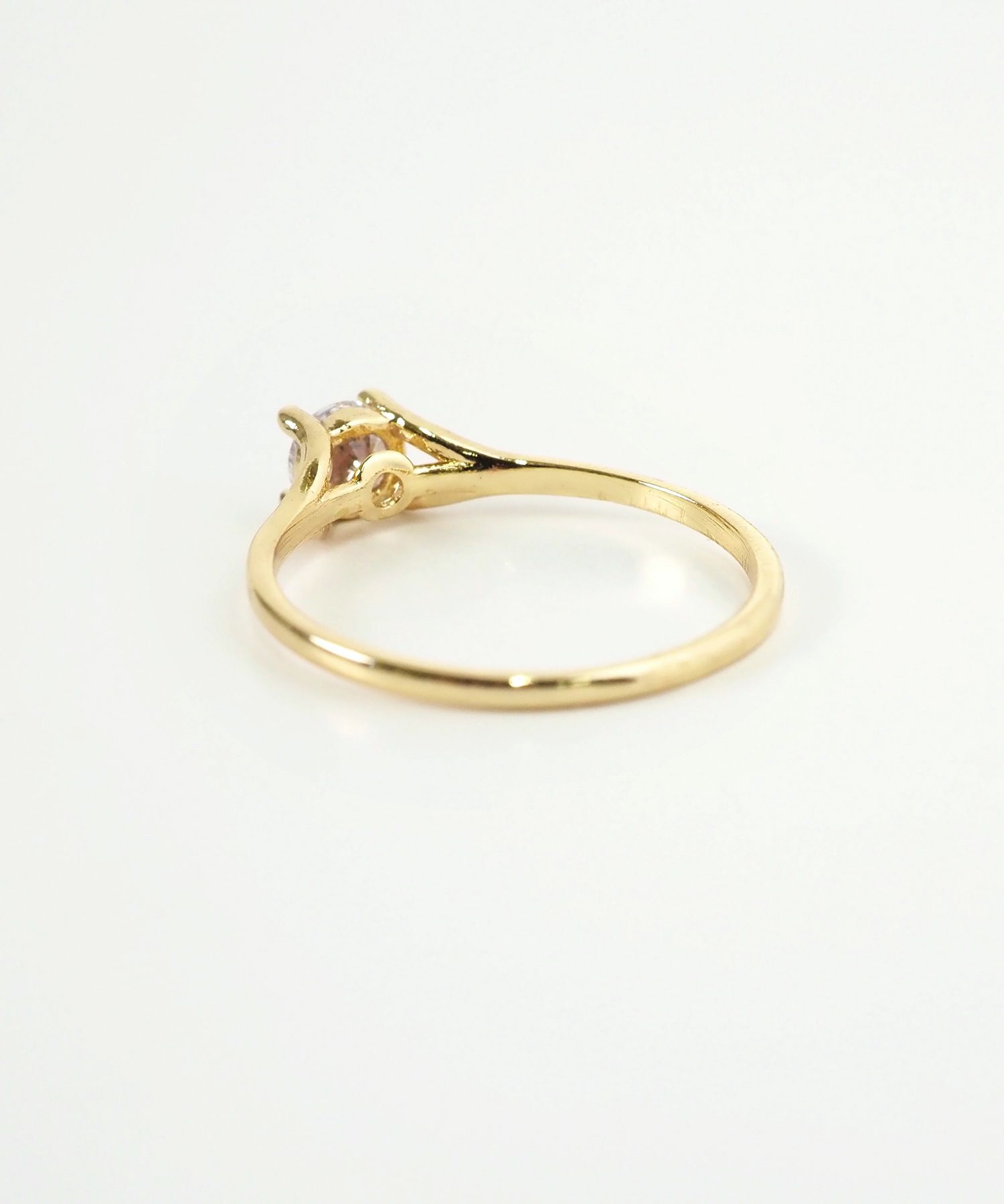 ポイントストーンピンキーリング