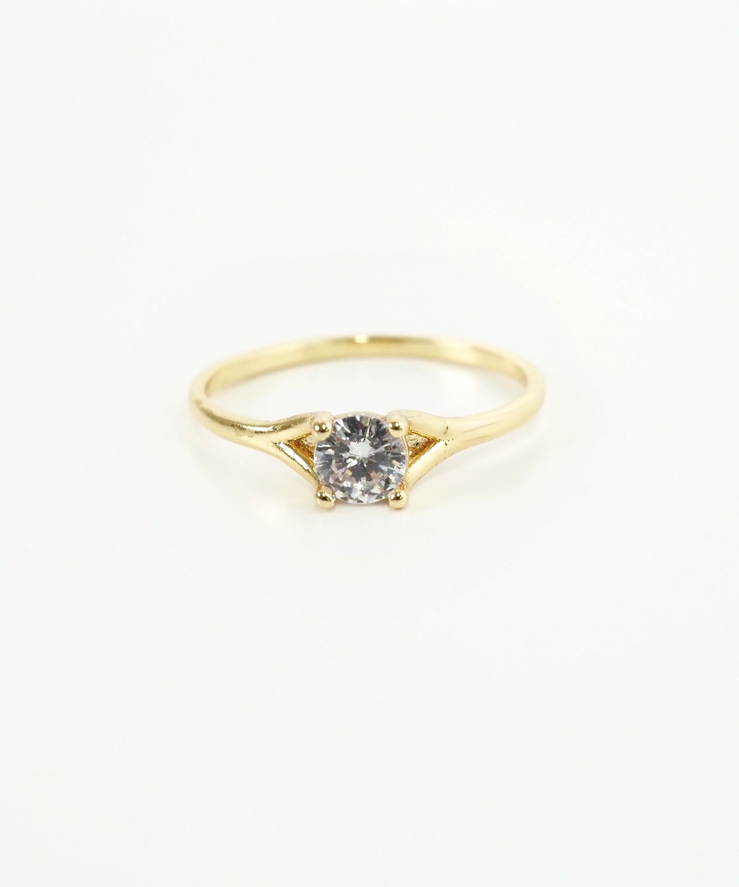 ポイントストーンピンキーリング