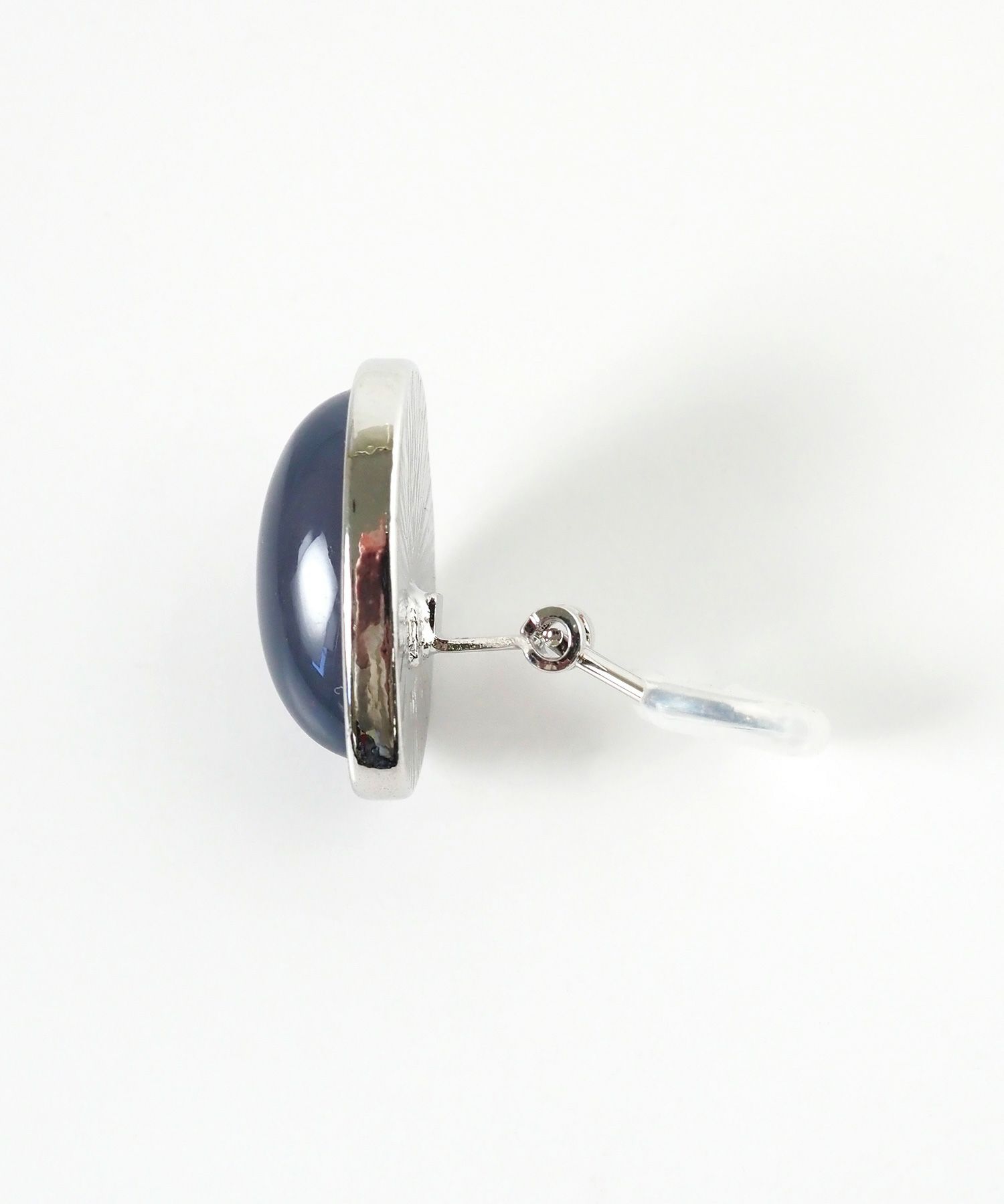 カラーストーンクリップイヤリング