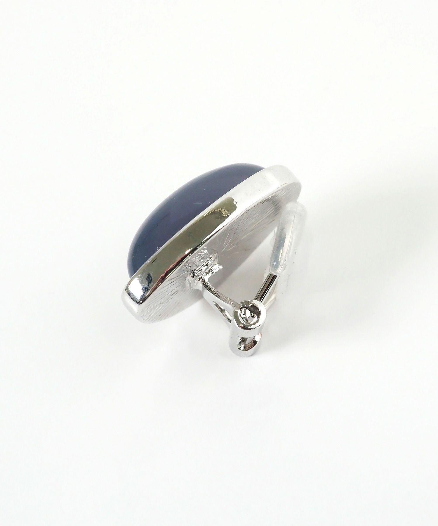 カラーストーンクリップイヤリング