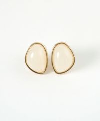 カラーストーンクリップイヤリング