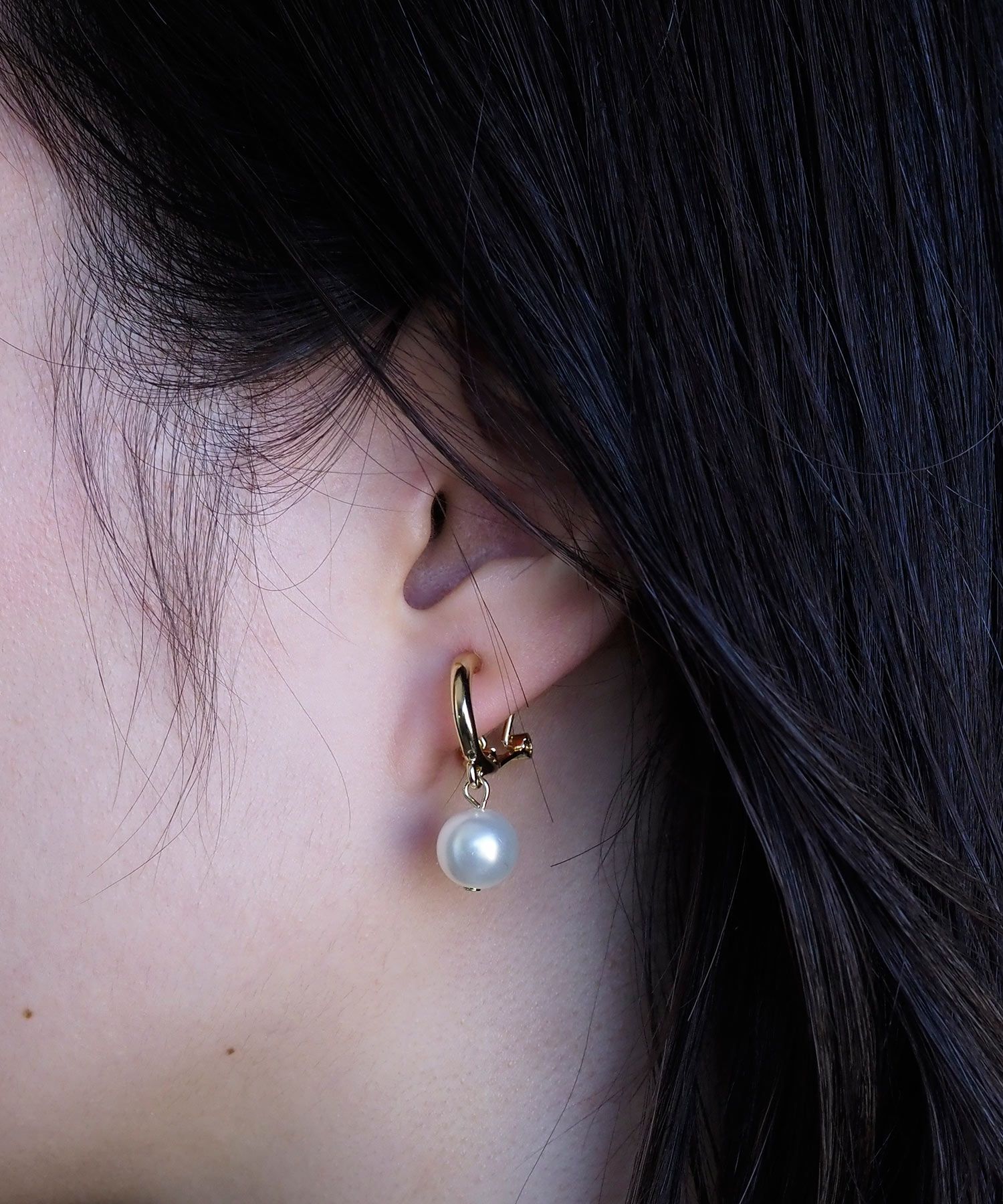 スイングパールクリップイヤリング
