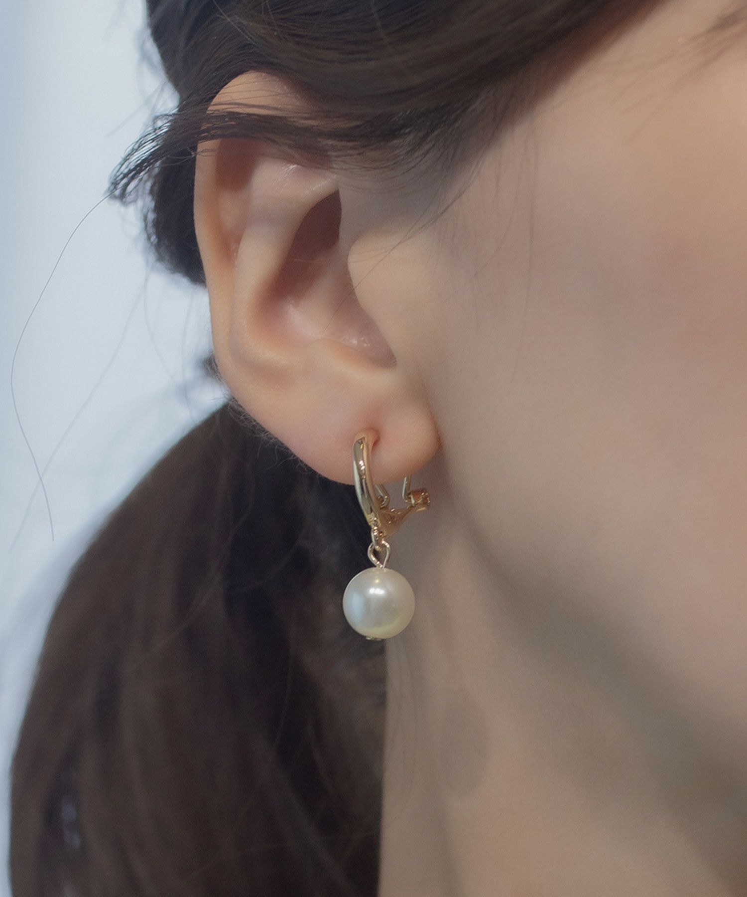 スイングパールクリップイヤリング