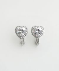 キュービックハートイヤリング【Dahlia】