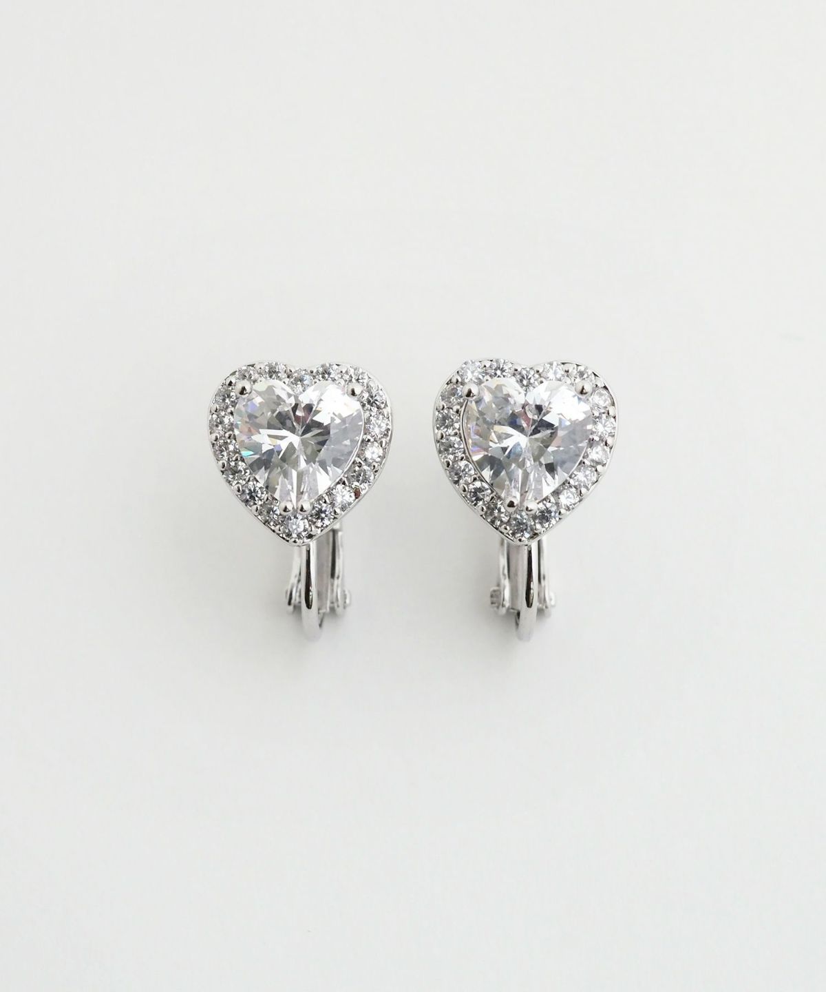 キュービックハートイヤリング【Dahlia】