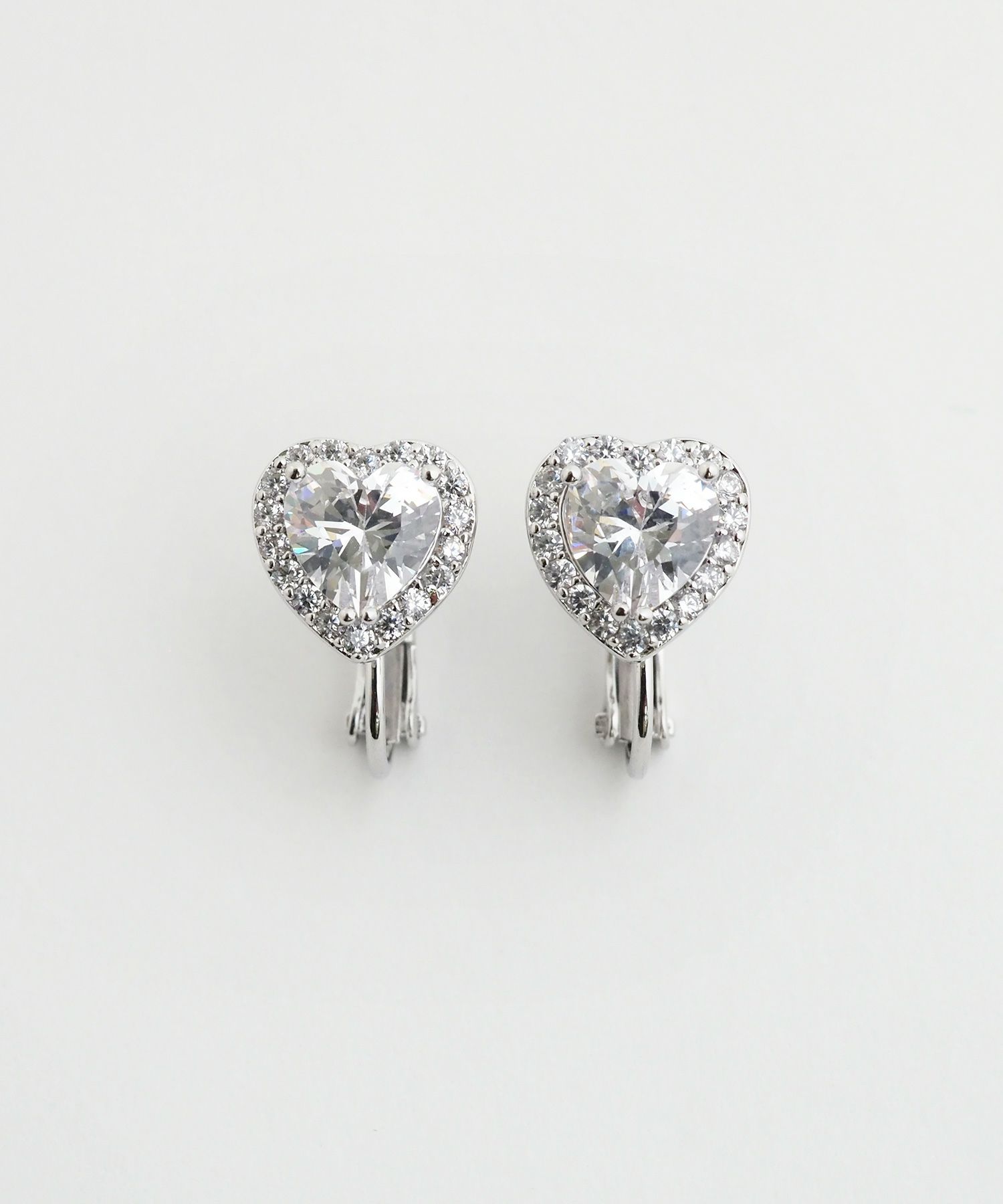 キュービックハートイヤリング【Dahlia】