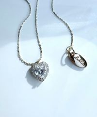 キュービックハートネックレス【Dahlia】