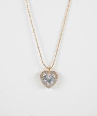 キュービックハートネックレス【Dahlia】