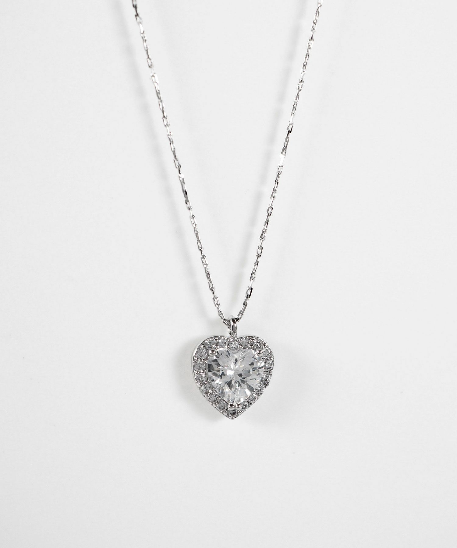 キュービックハートネックレス【Dahlia】