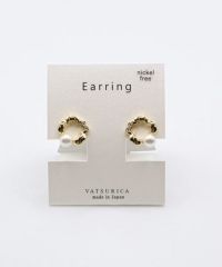 コバナパールラウンドメタルイヤリング