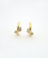 ミニフープセラミックポストピアス