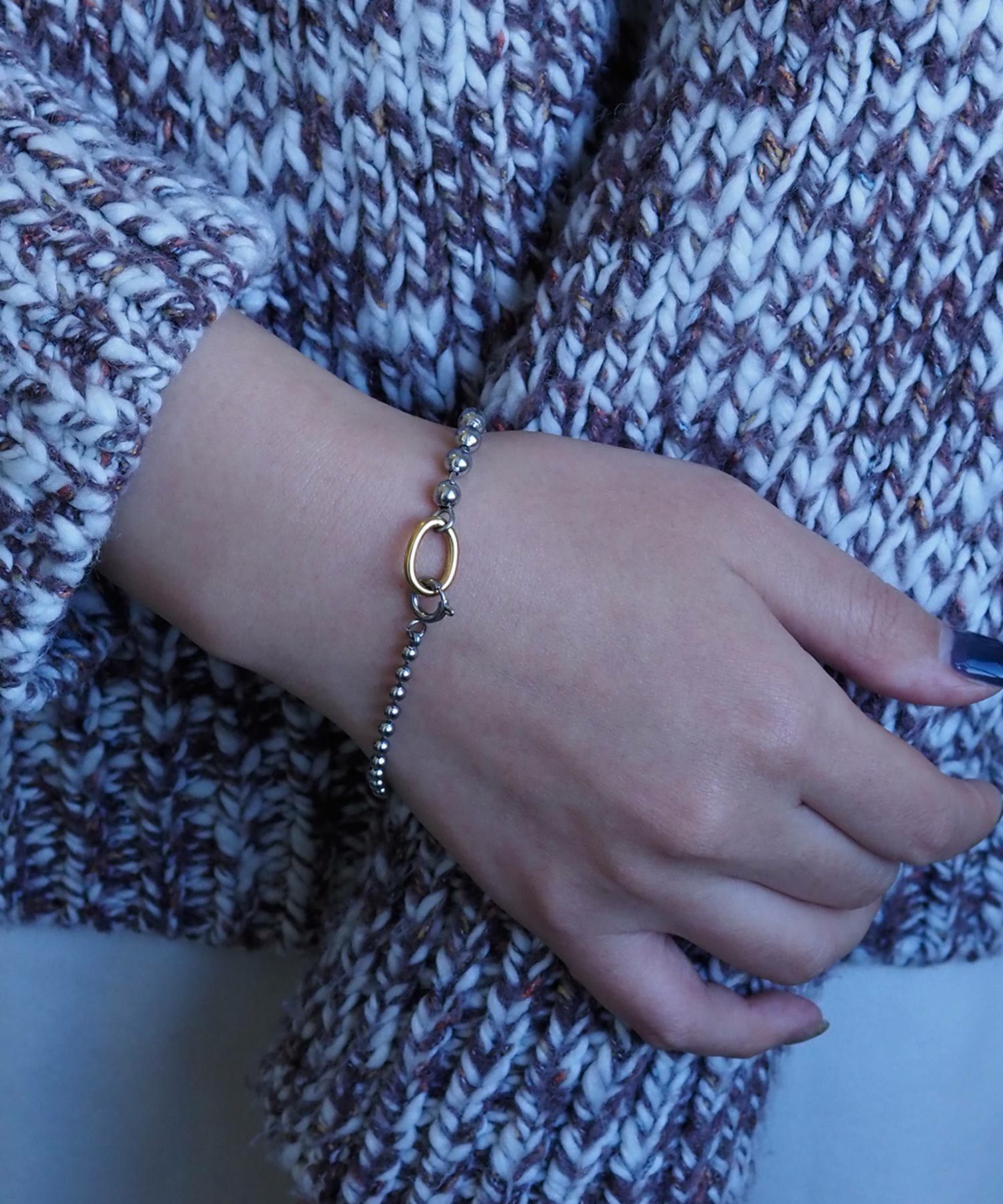 ボールチェーンサージカルステンレスブレスレット