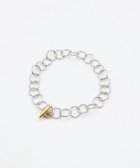 サークルチェーンサージカルステンレスブレスレット