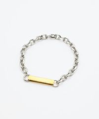 オーバルチェーンサージカルステンレスブレスレット