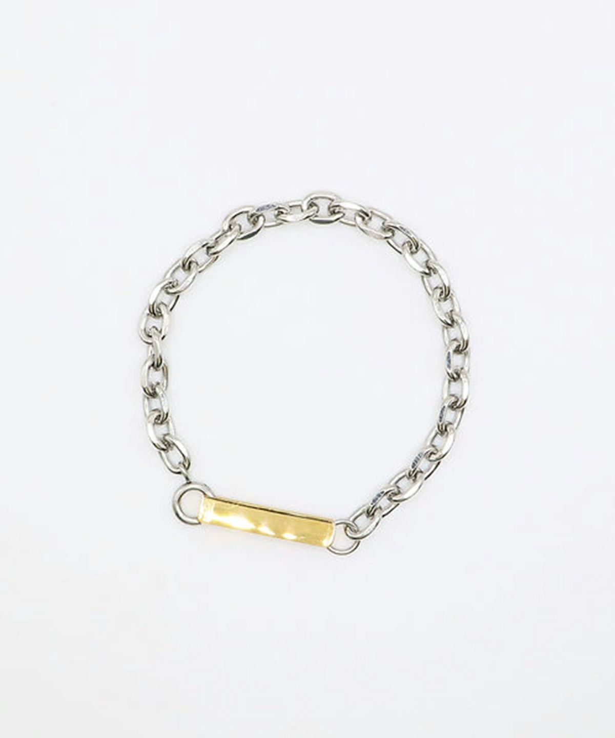 オーバルチェーンサージカルステンレスブレスレット