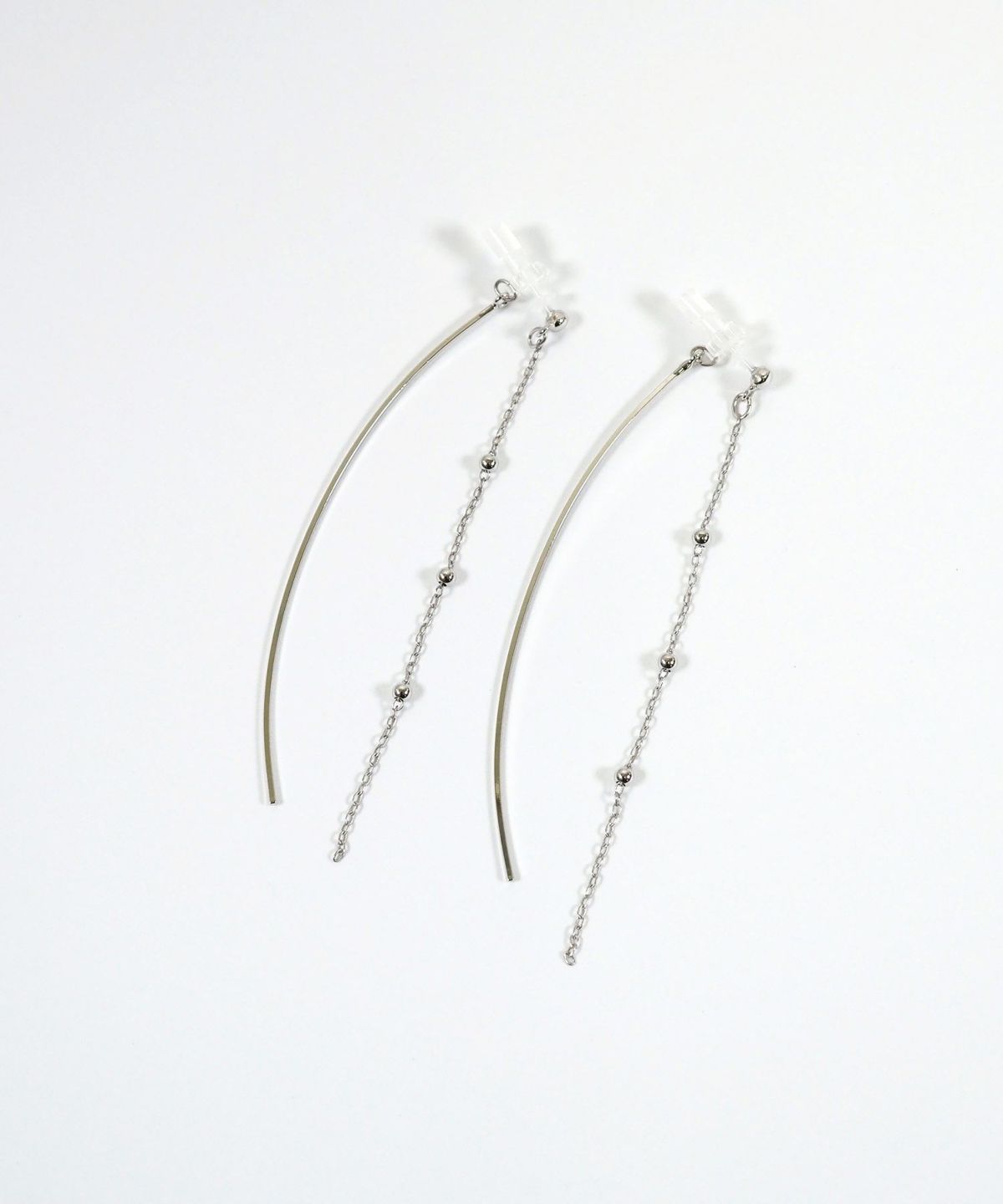 ボールチェーンセラミックポストピアス