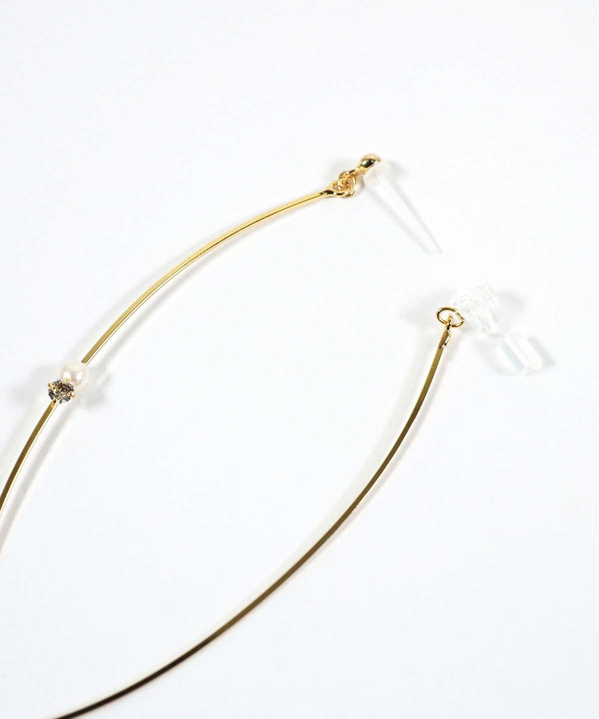 カーブラインセラミックポストピアス