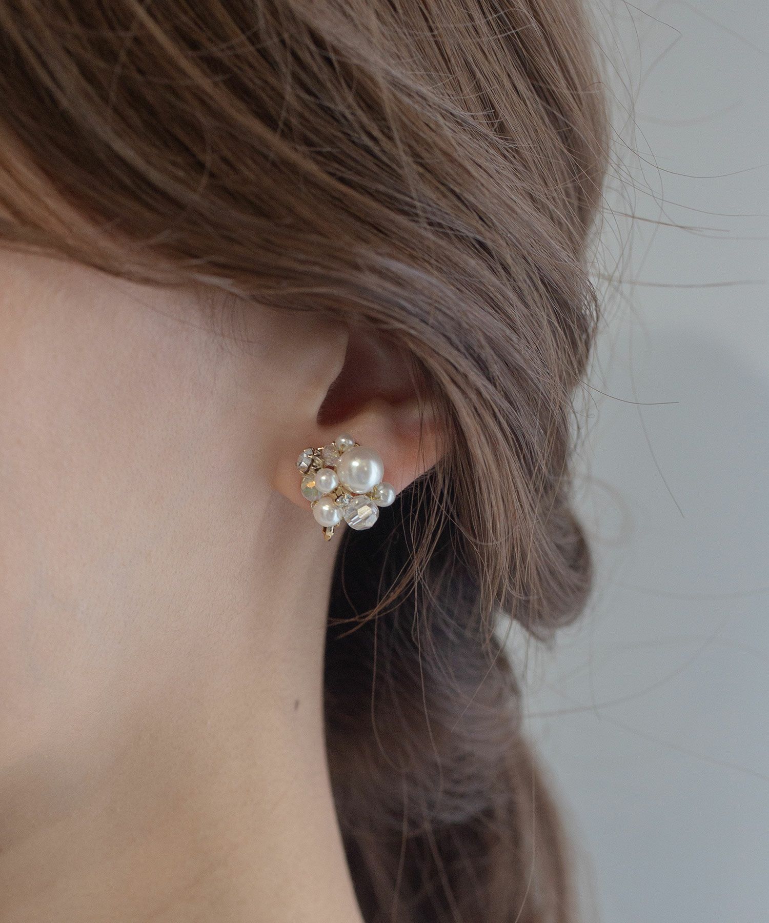 パールビジューイヤリング