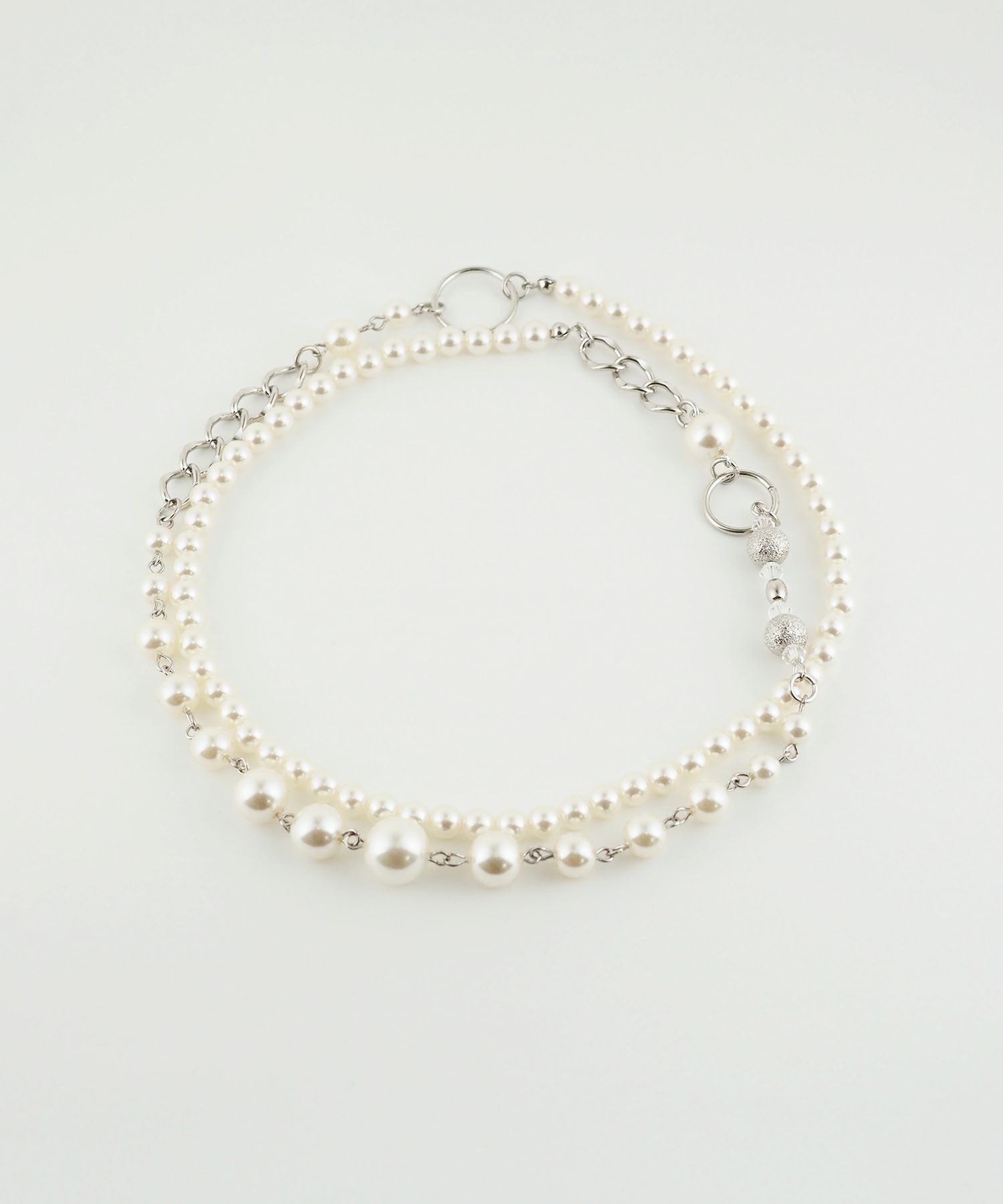 パールミックスロングネックレス