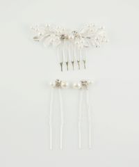 ボタニカルパールコームUピンセット