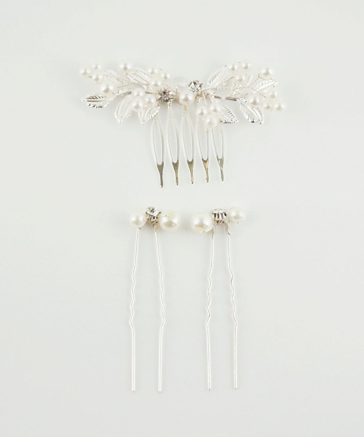 ボタニカルパールコームUピンセット