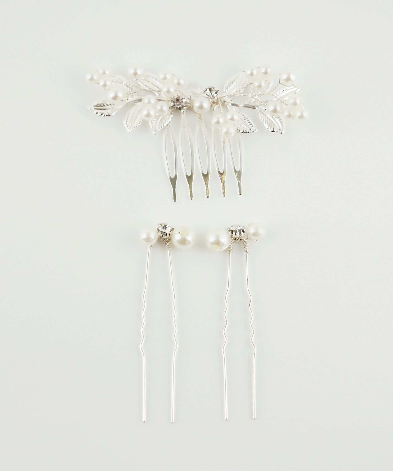 ボタニカルパールコームUピンセット