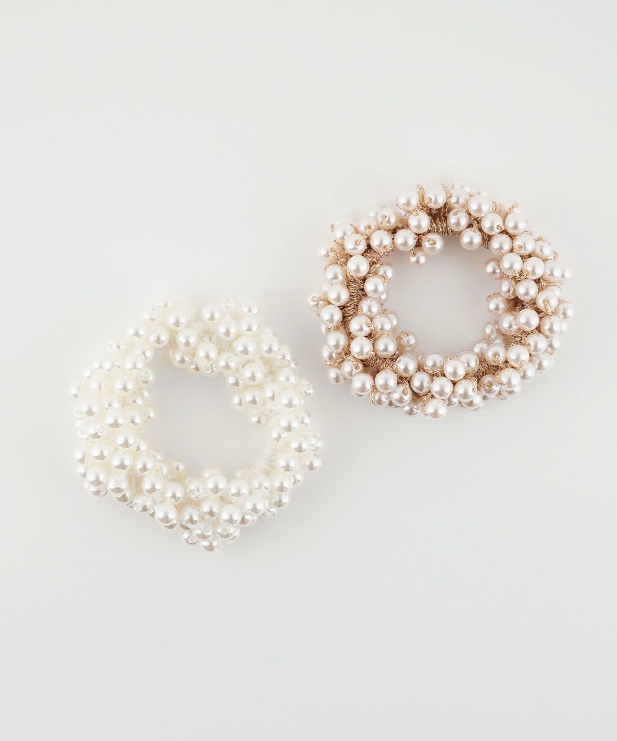 パール編みヘアポニー