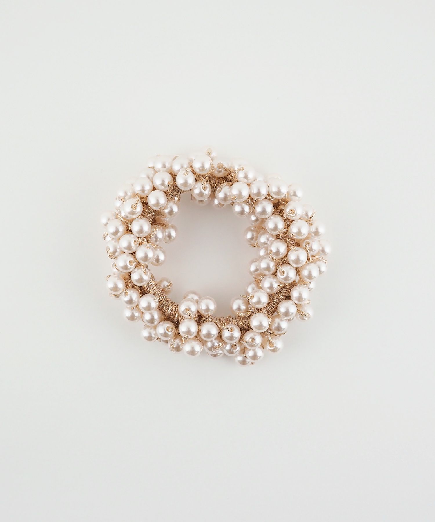 パール編みヘアポニー