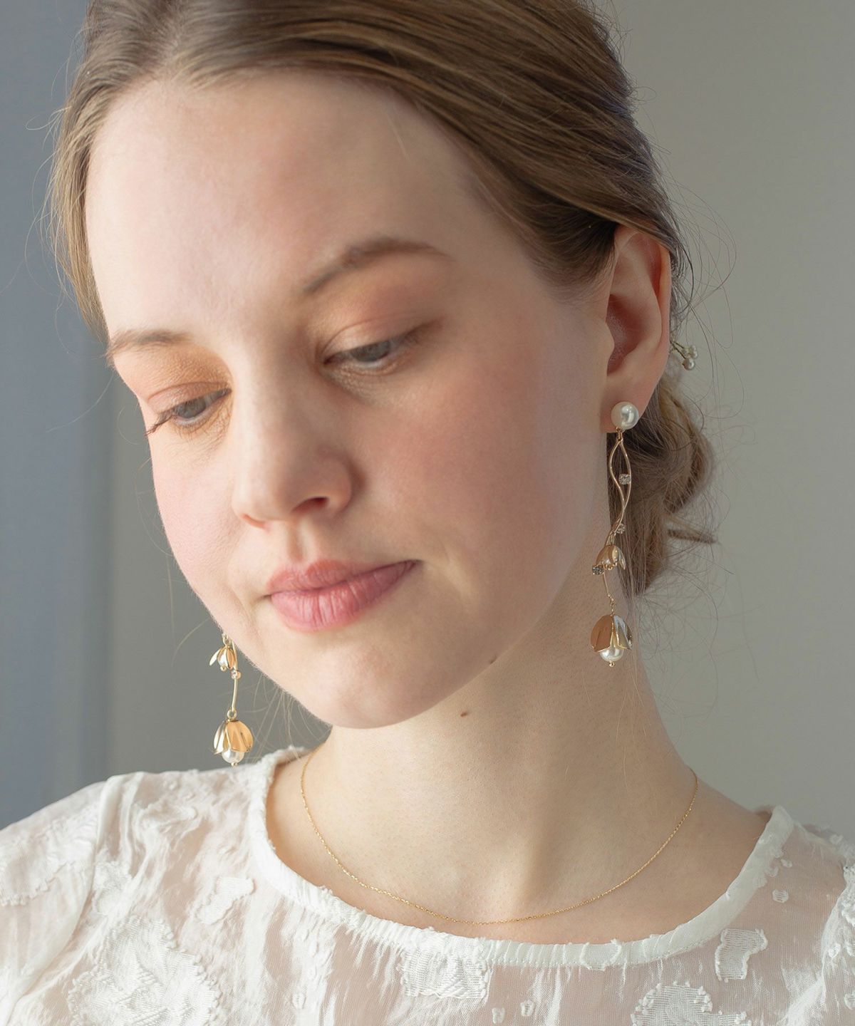 ベルフラワーチタンポストピアス【Sereno】