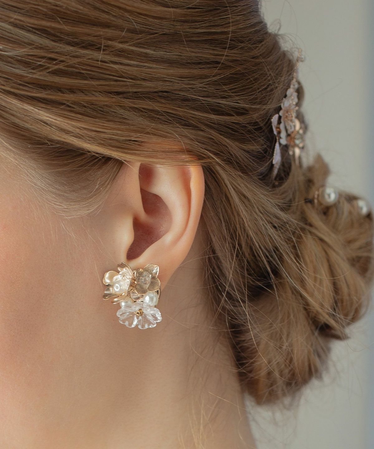 フラワーブーケイヤリング【Sereno】