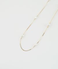 ランダムパールチェーンネックレス