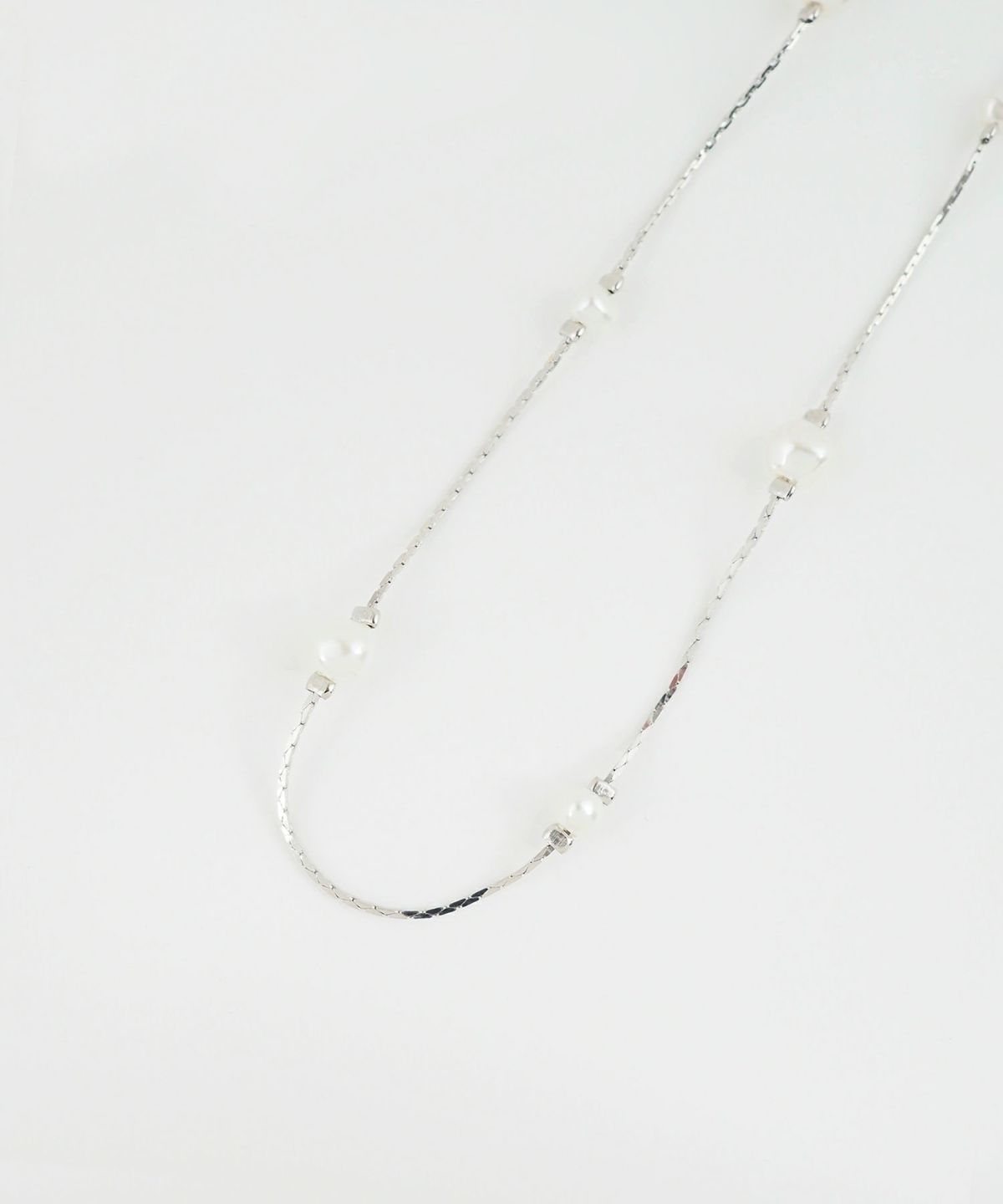 ランダムパールチェーンネックレス