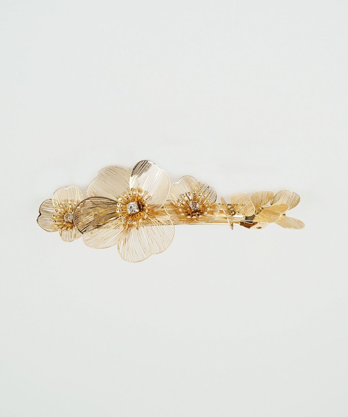 透かしフラワーバレッタ