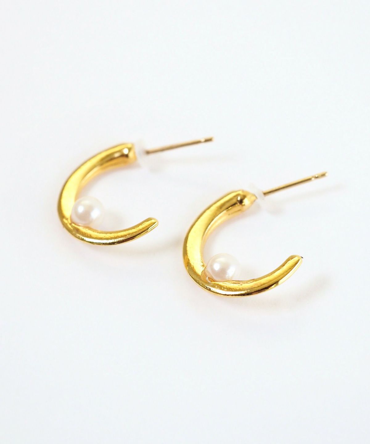 スリムラインパールK18ポストピアス