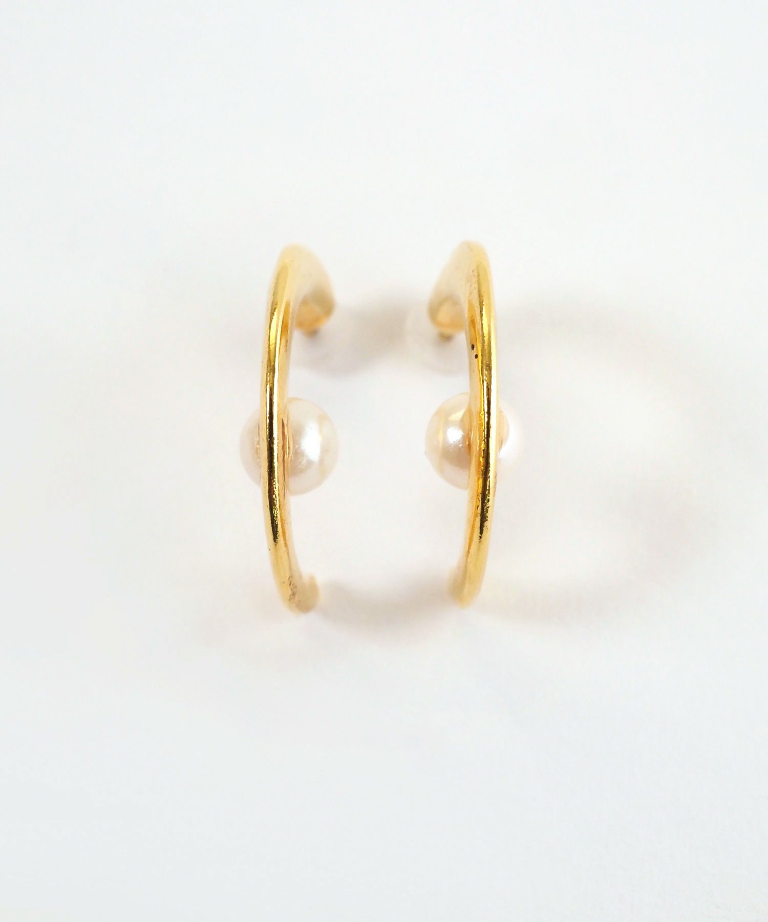 スリムラインパールK18ポストピアス