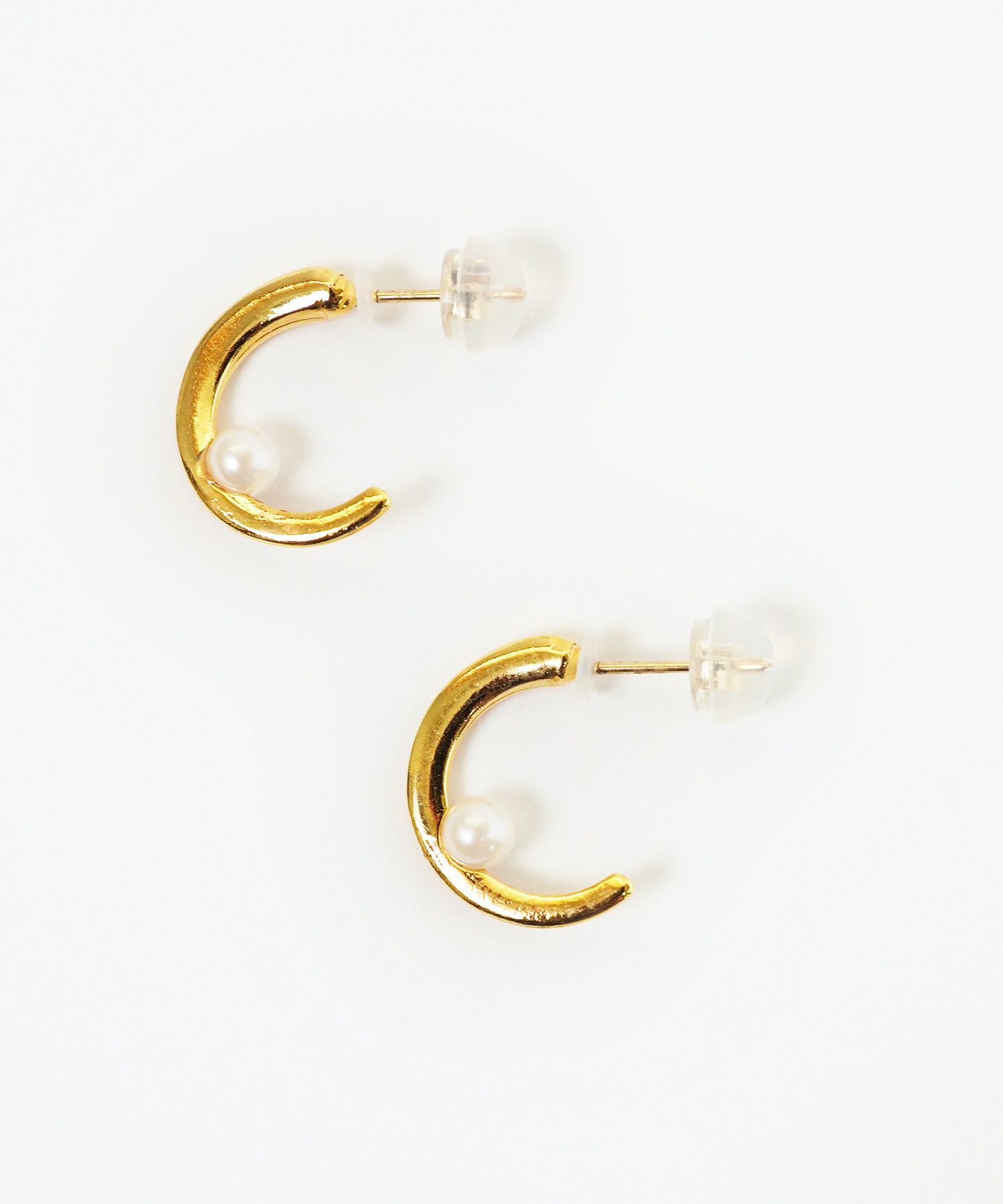 スリムラインパールK18ポストピアス