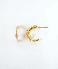 スリムラインパールK18ポストピアス