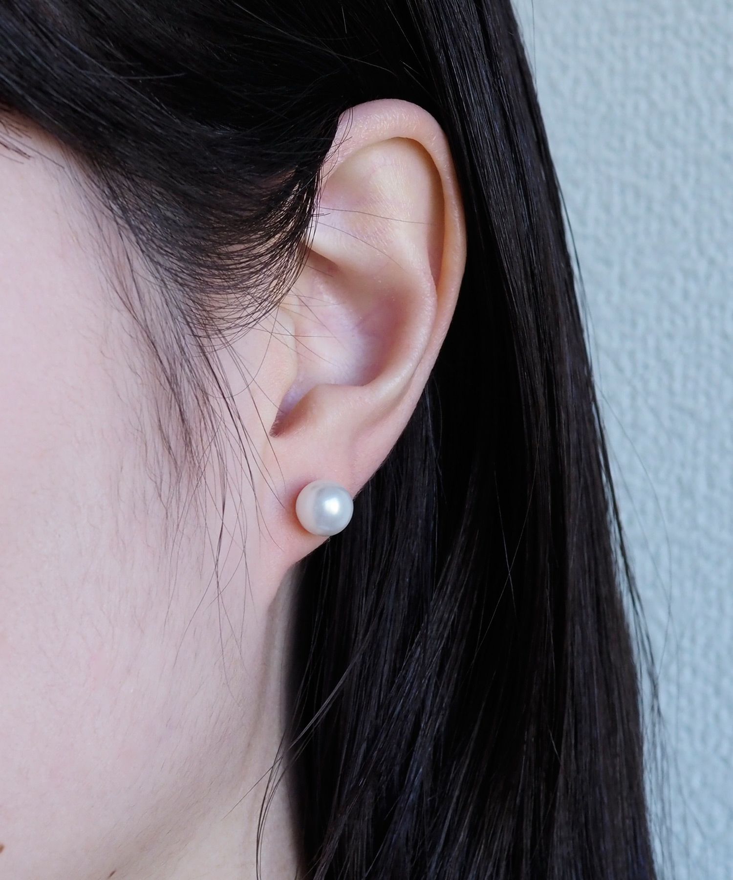 8mmパールK18ポストピアス