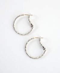 スリムパターン20mmフープK18ポストピアス