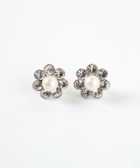 フラワークリスタルK18ポストピアス