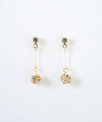 スイングボールストーンK18ポストピアス