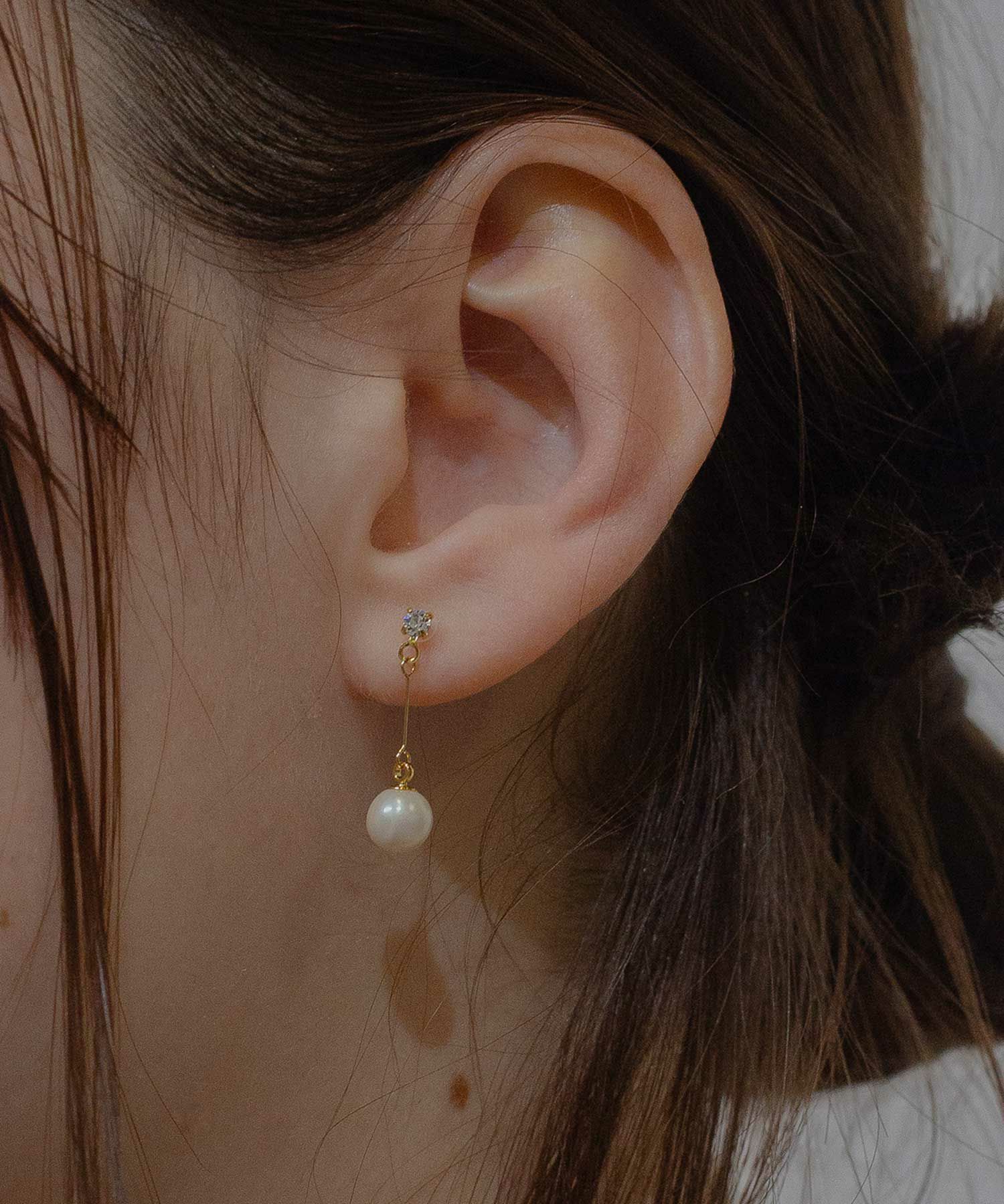 スイングパールK18ポストピアス